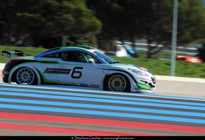 Vincent Saphores sur le circuit du Paul Ricard