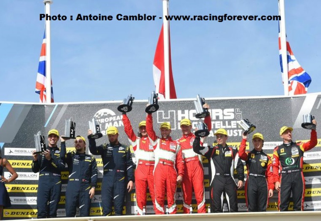 le podium LM GTE (Photo A.Camblor)
