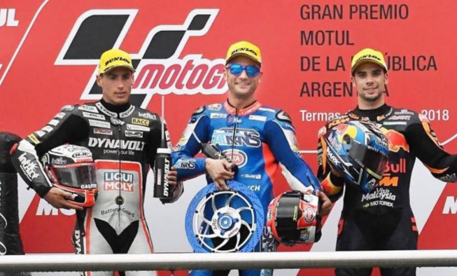Le podium Moto2 Le podium Moto2