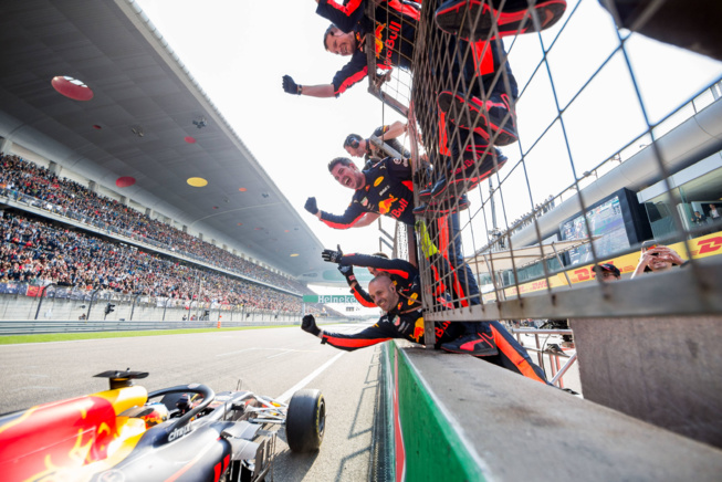 Voila une victoire qui ravi le clan Red Bull Racing (Photo Getty Images - Red Bull Content Pool) Voila une victoire qui ravi le clan Red Bull Racing (Photo Getty Images - Red Bull Content Pool)