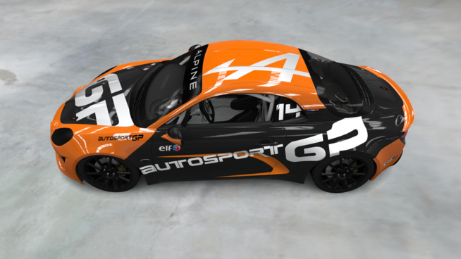 Une Alpine aux couleurs d'Autosport GP