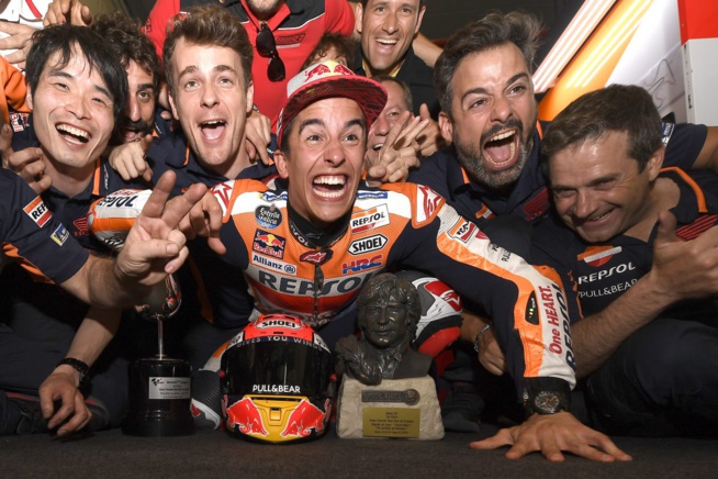 La baraka pour Marquez (Photo Honda pro Racing)