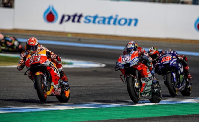 Encore de belles bagarres en MotoGp (Photo Honda Pro Racing) Encore de belles bagarres en MotoGp (Photo Honda Pro Racing)
