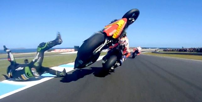 Une chute à plus de 280 km/h