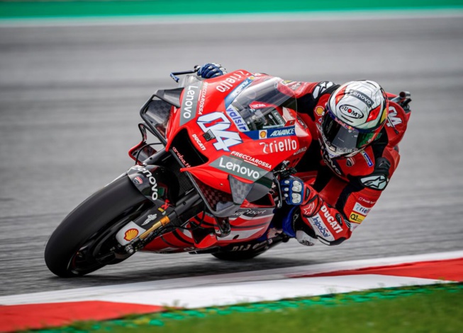 Andrea Dovizioso impose sa Ducati en Autriche (Photo Ducati Corse) Andrea Dovizioso impose sa Ducati en Autriche (Photo Ducati Corse)