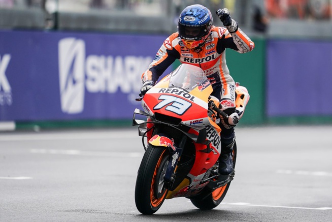 Alex Marquez sur le podium ! (Photo Honda Pro racing) Alex Marquez sur le podium ! (Photo Honda Pro racing)