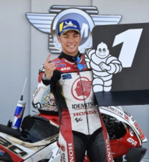 Nakagami a réalisé sa première pole position avec Honda