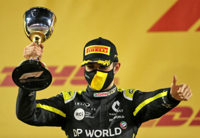 Délivrance pour Ocon qui signe son premier podium F1 (Photo Renault Sport)