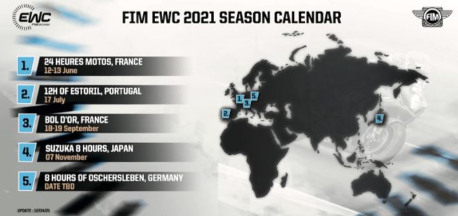 Fim Endurance : Modification du calendrier