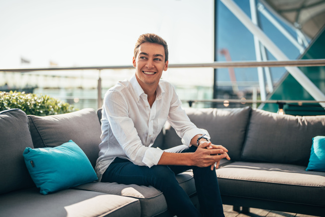 Un homme heureux (Photo Daimler) Un homme heureux (Photo Daimler)