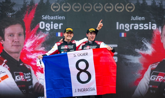 Le grand 8 pour Ogier et Ingrassia (Jaanus Ree / Red Bull Content Pool) Le grand 8 pour Ogier et Ingrassia (Jaanus Ree / Red Bull Content Pool)