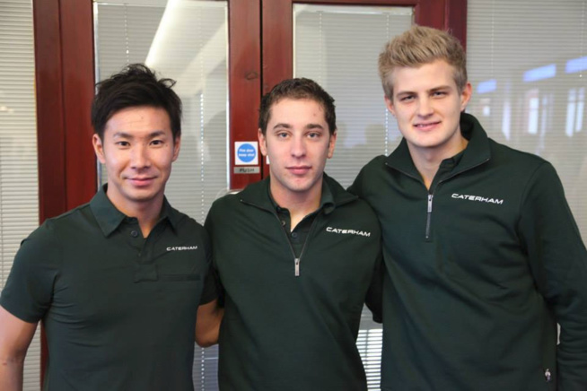 Kobayashi, Frijns, et Ericsson : © Caterham Kobayashi, Frijns, et Ericsson : © Caterham