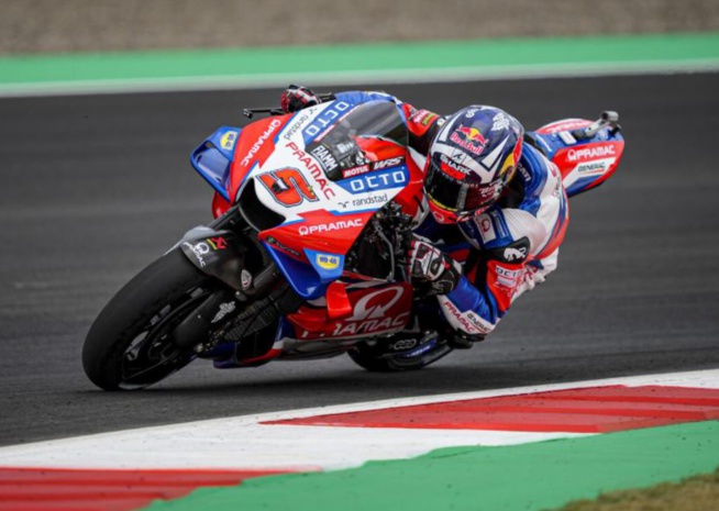 Patiemment, Zarco est monté sur le podium (Photo Pramac) Patiemment, Zarco est monté sur le podium (Photo Pramac)