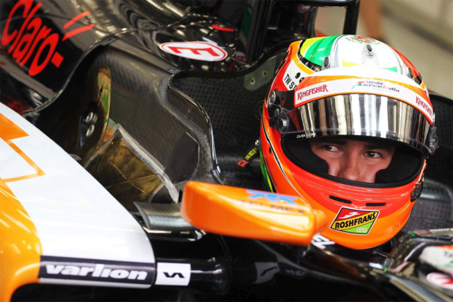 Sergio Perez dans sa Force India : © Force India F1