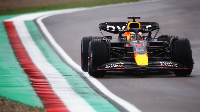 Verstappen le plus rapide sous la pluie © RedBull