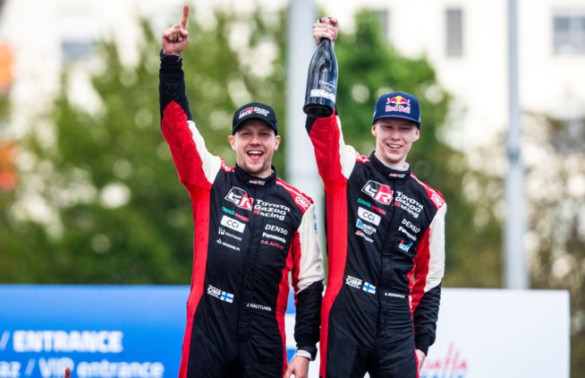 Jonne Halttunen et Kalle Rovanperä vainqueurs in-extremis Jonne Halttunen et Kalle Rovanperä vainqueurs in-extremis