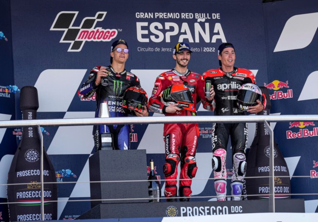 Le podium à Jerez