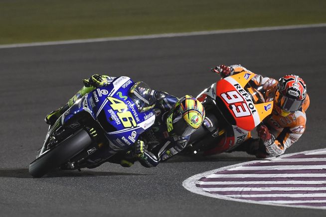 Le duel Rossi/Marquez a marqué le grand prix MotoGP (Photo Yamaha)