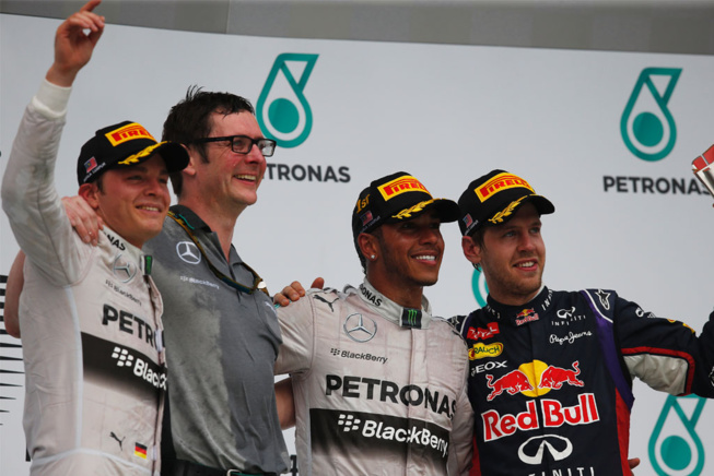 Le podium © MercedesGP