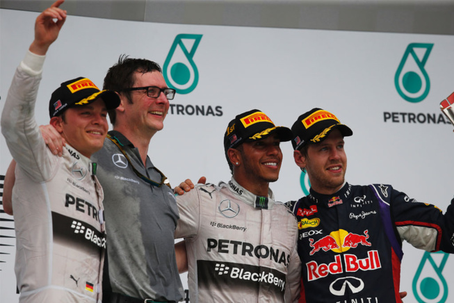 Le podium © MercedesGP Le podium © MercedesGP