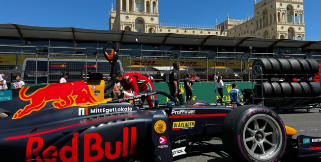 Hauger sort gagnant d’une course animée © Prema Hauger sort gagnant d’une course animée © Prema