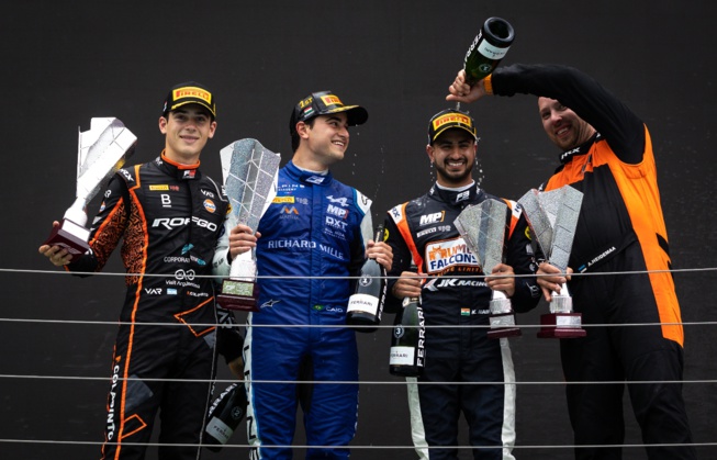 Deux pilotes MP sur le podium © MP Motorsport Deux pilotes MP sur le podium © MP Motorsport