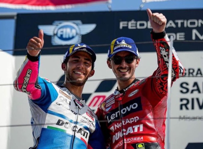 Doublé Ducati avec les futurs coéquipiers en 2023 Doublé Ducati avec les futurs coéquipiers en 2023