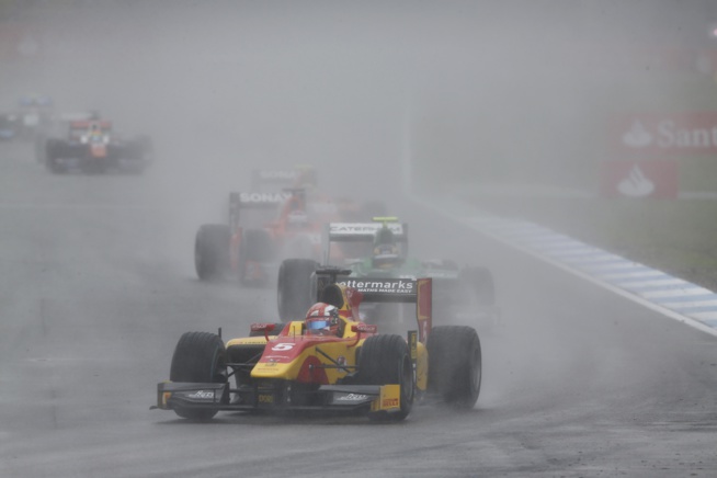 Banco sous la pluie pour Coletti (Sam Bloxham/GP2 Series Media Service)