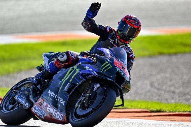 Fabio Quartararo s'est bien battu à Valencia (Photo Yamaha) Fabio Quartararo s'est bien battu à Valencia (Photo Yamaha)