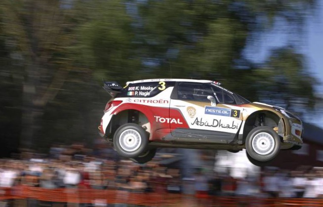 Krys Meeke a joué le podium pour Citroën Krys Meeke a joué le podium pour Citroën