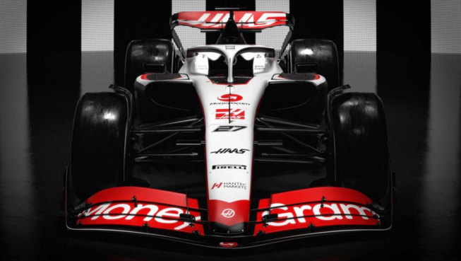 La nouvelle livrée sur un rendu 3D © MoneyGram Haas F1 Team
