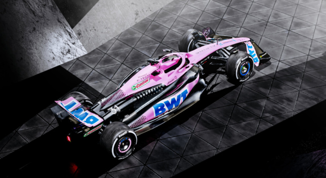 Une livrée rose pour les trois premiers GP © Alpine F1