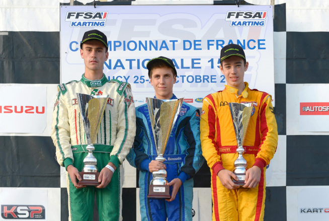 Podium final du Championnat de France Nationale 150 (Photo KSP)