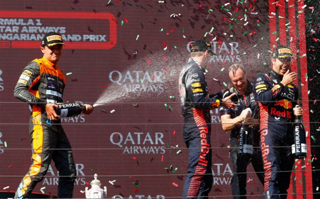 Norris de nouveau sur le podium (Getty Images Red Bull content) Norris de nouveau sur le podium (Getty Images Red Bull content)