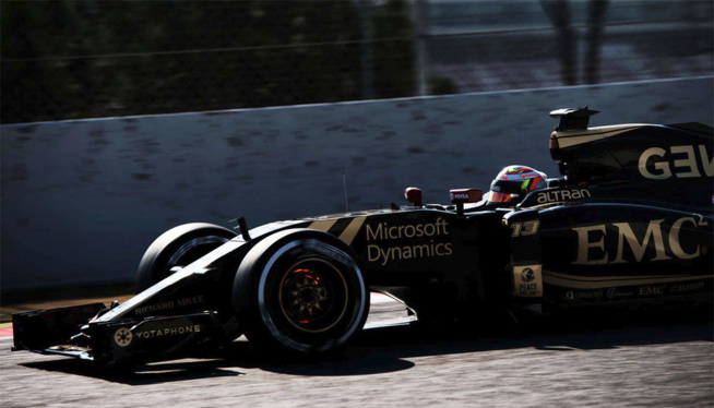 Maldonado en tête des chronos © Lotus F1 Team