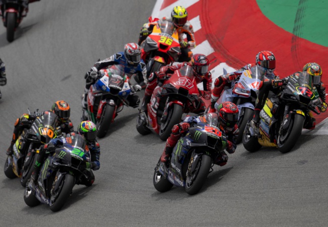 Quartararo s'en sort mieux en course ce dimanche (Photo Yamaha) Quartararo s'en sort mieux en course ce dimanche (Photo Yamaha)