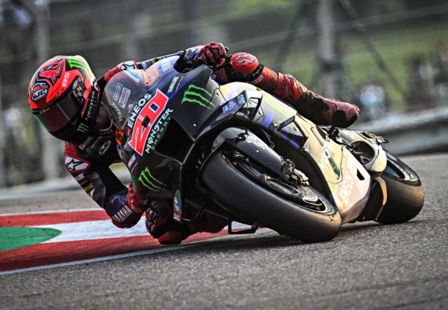 Quartararo se rassure en sprint (Photo Yamaha) Quartararo se rassure en sprint (Photo Yamaha)