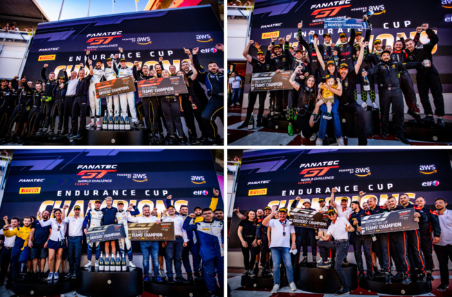 Les podiums de l'Endurance (Photo SRO) Les podiums de l'Endurance (Photo SRO)