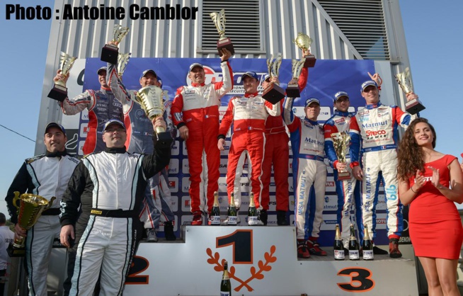 Le premier podium de l'année avec les équipages de 3 pilotes Le premier podium de l'année avec les équipages de 3 pilotes