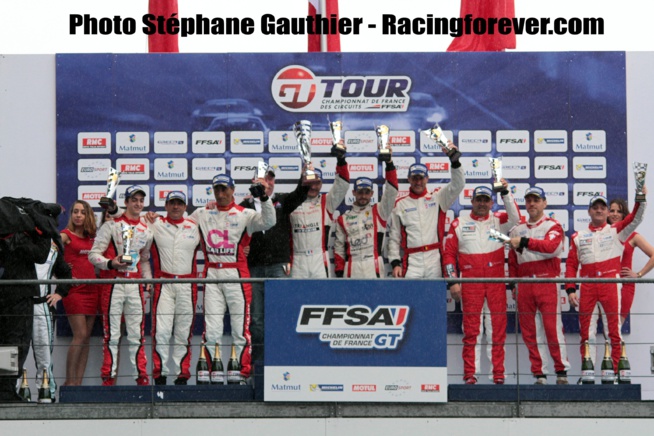 Un podium FFSA GT très "Ferrarissimo" Un podium FFSA GT très "Ferrarissimo"