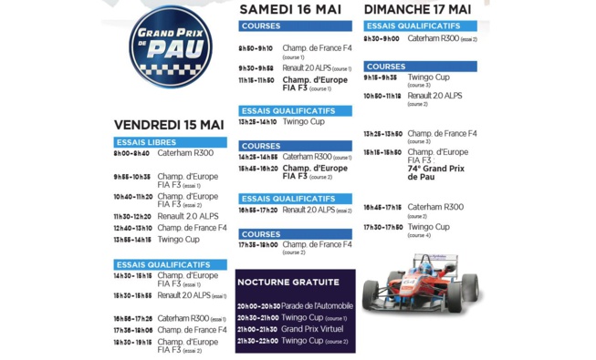Grand prix de Pau : 2 week-end de fêtes en approche Grand prix de Pau : 2 week-end de fêtes en approche