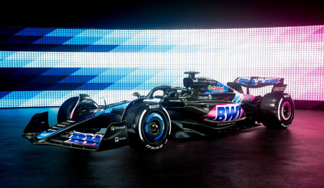 La version bleue de l’Alpine © Alpine F1 Team La version bleue de l’Alpine © Alpine F1 Team