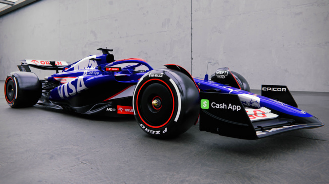 Une livrée avec beaucoup de couleurs © Visa Cash App RB Une livrée avec beaucoup de couleurs © Visa Cash App RB