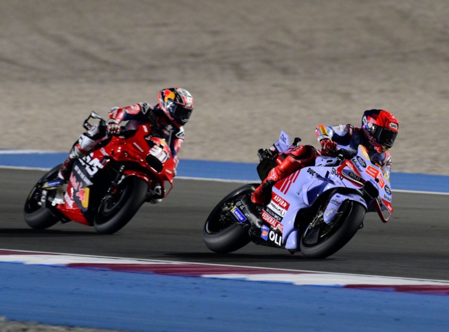 Marc Marquez a dû défendre (Photo Gold & Goose Red Bull) Marc Marquez a dû défendre (Photo Gold & Goose Red Bull)