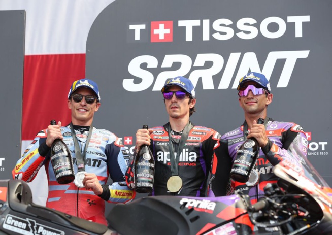 Le podium Sprint (Photo Gold & Goose - Red Bull Content)