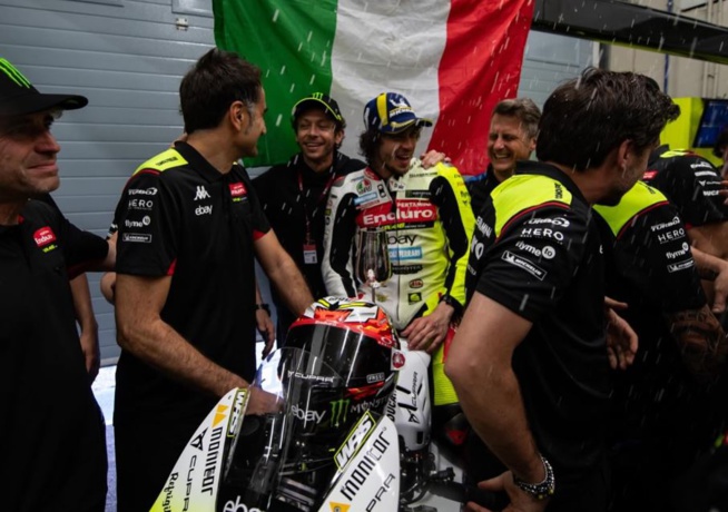 Le clan Rossi peut se réjouir de la 3e place de Bezzecchi Le clan Rossi peut se réjouir de la 3e place de Bezzecchi