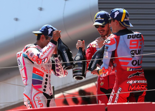 Podium Catalan (Photo Gold&Goose Red Bull Content pool) Podium Catalan (Photo Gold&Goose Red Bull Content pool)