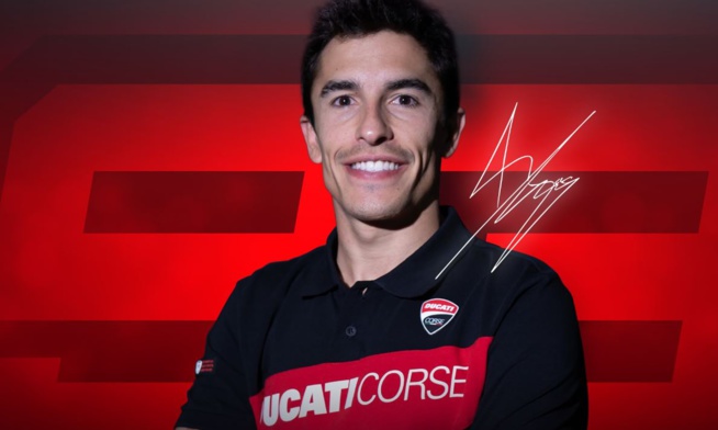 Marc Marquez en direction de l'usine Ducati Marc Marquez en direction de l'usine Ducati