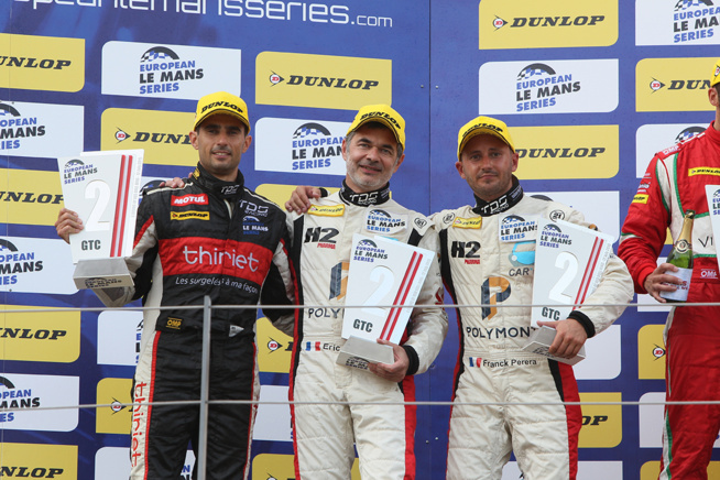 Encore un podium pour Dino Lunardi (à gauche) et son équipe Encore un podium pour Dino Lunardi (à gauche) et son équipe