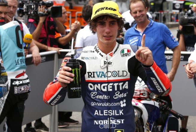 Antonelli réalise le même jour son premier podium et victoire (Photo Honda)